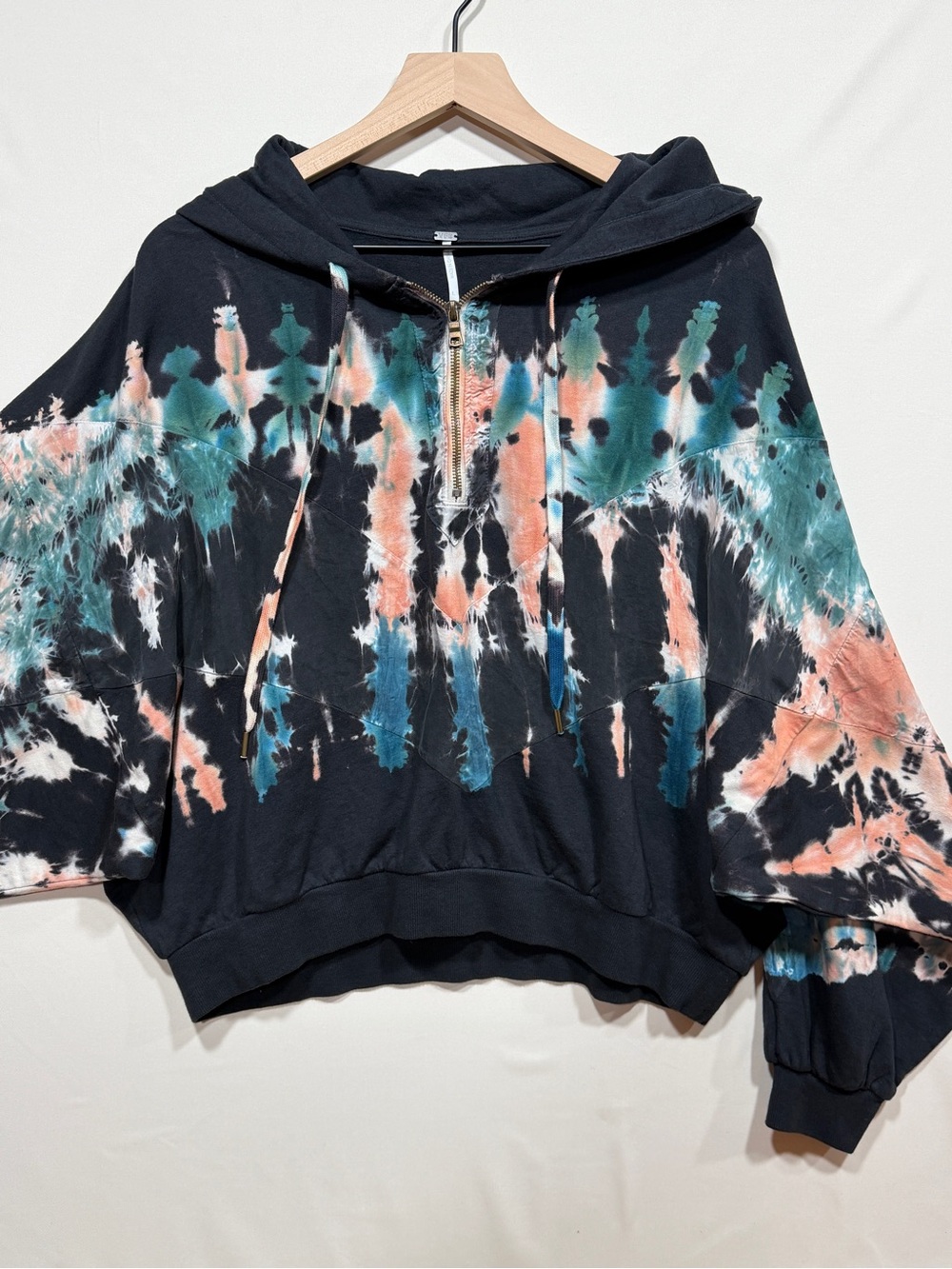 YFB Young Fabulous & Broke Tie Dye Hoodie Pullover Multicolor L NWOT